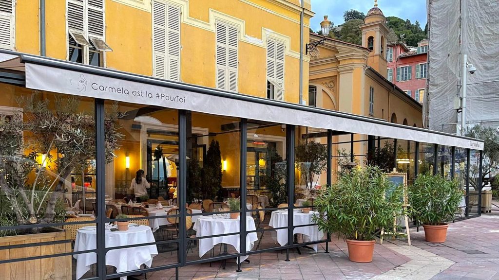 Store en façade de restaurant