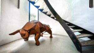 Pièces d'art en metal